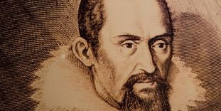 Porträt von Johannes Kepler, Kupferstich um 1620
