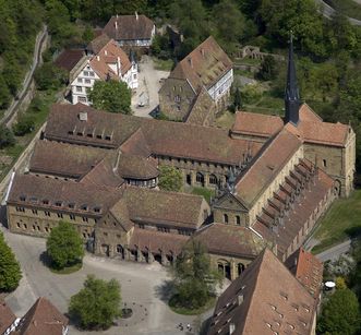 Luftbild der Klausur der Klosteranlage Maulbronn