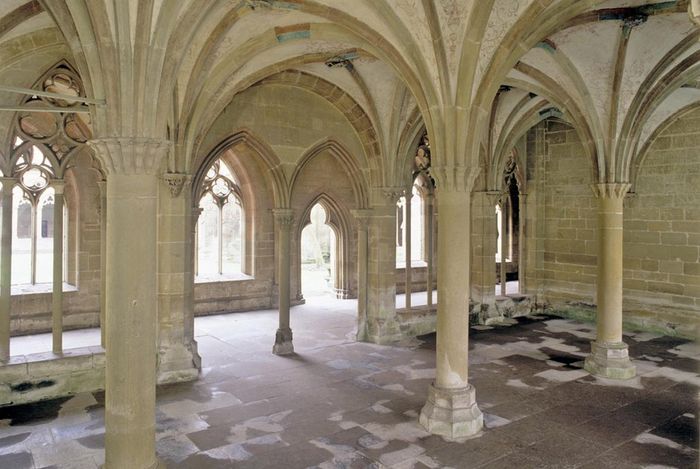 Vue intérieure de la salle capitulaire du monastère de Maulbronn 