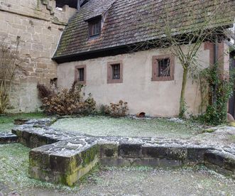 Fundament des Chors einer ehemaligen Kapelle des Klosters Maulbronn