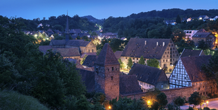 Das Kloster Maulbronn bei Nacht