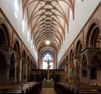 View into the lay church nave at Maulbronn Monastery