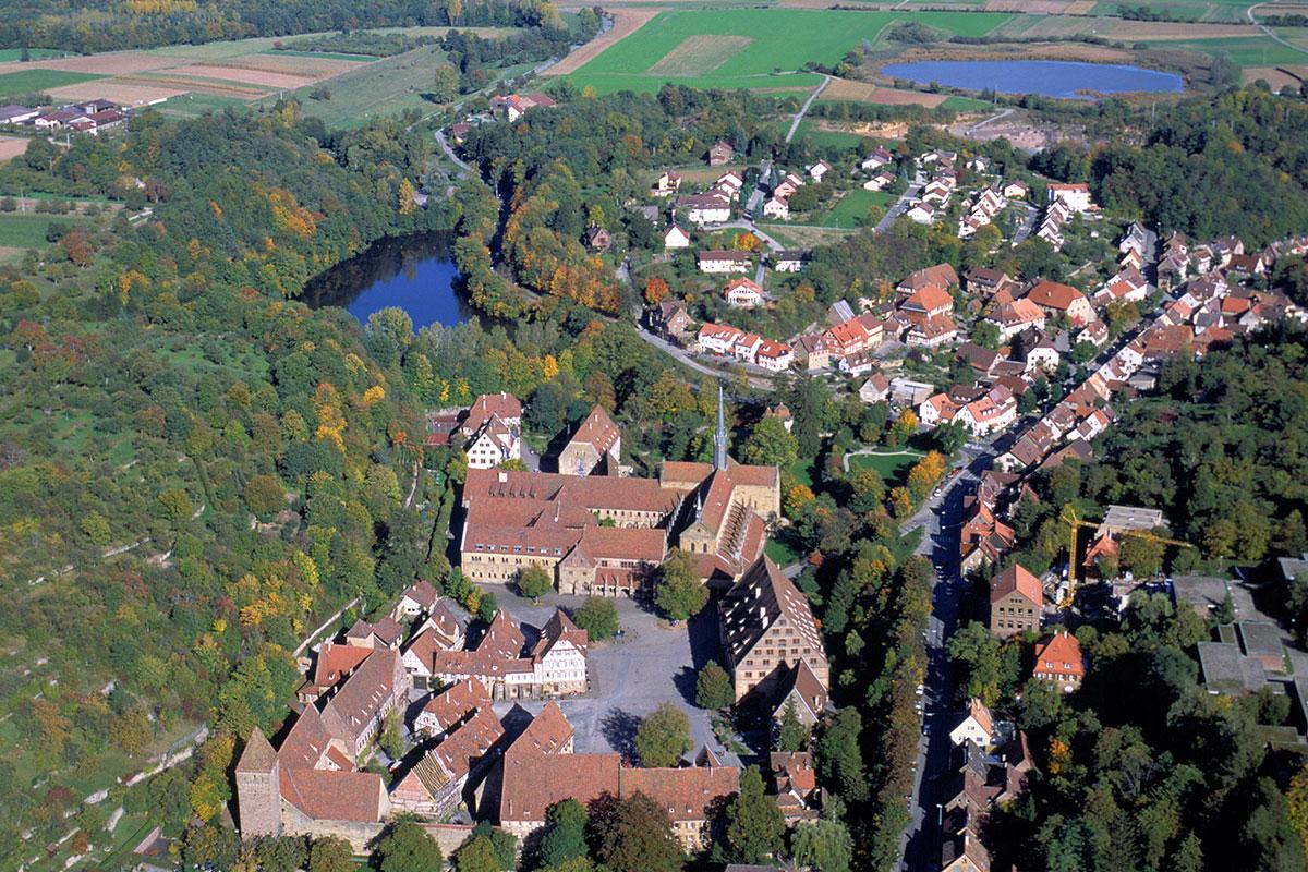 Maulbronn monastery complex with fish ponds