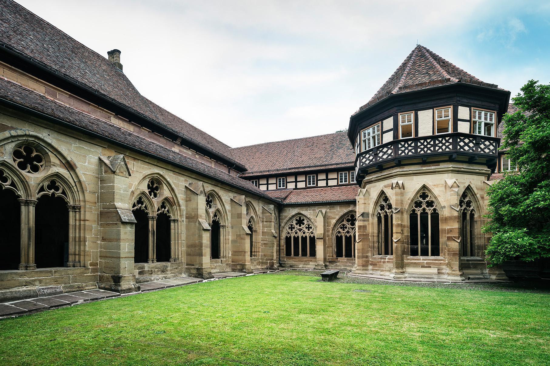 Maulbronn Monastery, refectories, fountain house and kitchen along the monastery's cloister