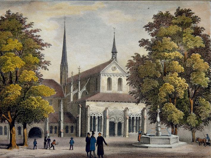 Kloster Maulbronn, Lithografie von Georg Balder, 1830