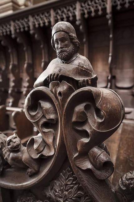 Maulbronn Monastery, detailed view of the choir stalls