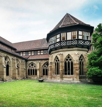 The fountain house in the cloister garden