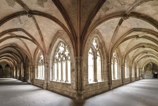 Monastère de Maulbronn, Voûte à filets au plafond de l'église abbatiale