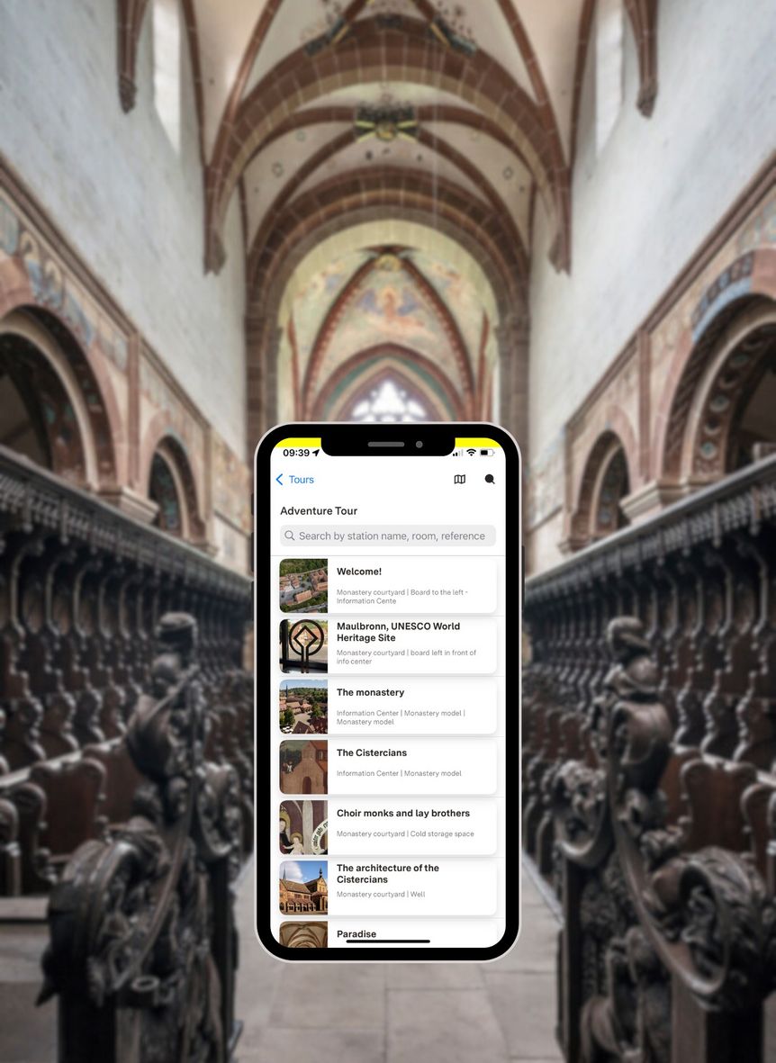 Photo: points Gesellschaft für digitale Informationssysteme mbH Maulbronn Monastary, discovery tour highlights