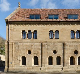 Vue extérieure du réfectoire des convers, monastère de Maulbronn 