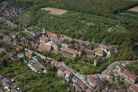 Maulbronn Monastery, aerial view of Maulbronn Monastery