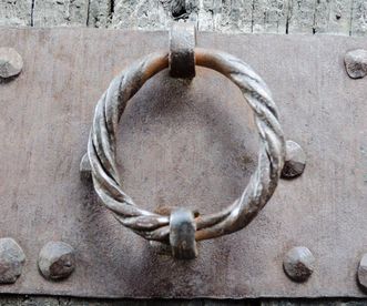 Door knocker on gate tower at Maulbronn Monastery