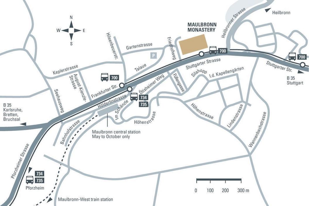 journey description: Maulbronn Monastery, illustration: Staatliche Schlösser und Gärten Baden-Württemberg, JUNG:Kommunikation