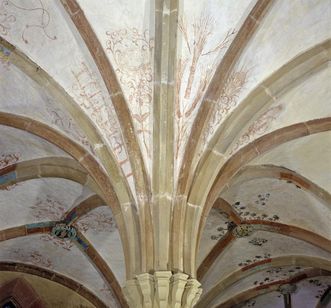 Painted vaults in the chapter house at Maulbronn Monastery