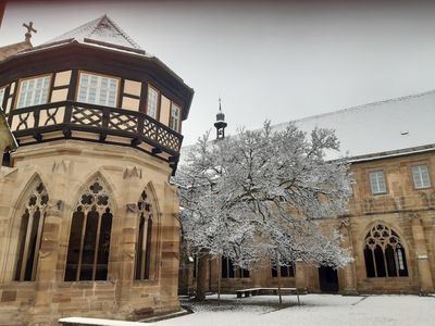 Kloster Maulbronn, Brunnenhaus im Schnee