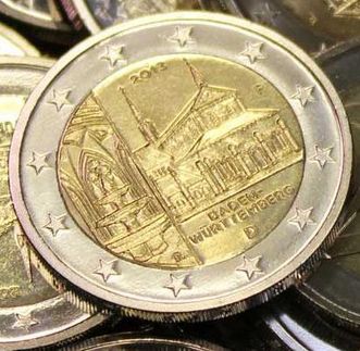 Im Detail: die Maulbronner 2 Euro-Münze