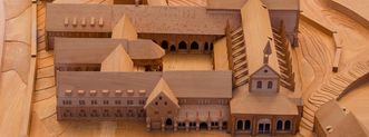 Wood model of the Maulbronn monastery complex