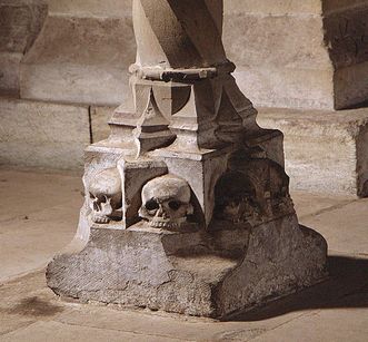 Pedestal of the northern ciborium in the church at Maulbronn Monastery
