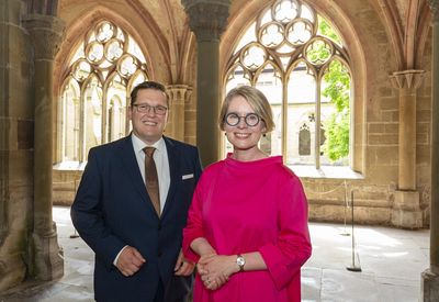 Kloster Maulbronn, Manuel Liehr (links) und Patricia Alberth (rechts)