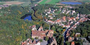 Maulbronn monastery complex with fish ponds