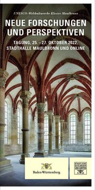 Titelbild Broschüre - "Neue Forschungen und Perspektiven", Tagungsprogramm Kloster Maulbronn